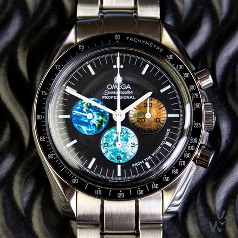 omega watch with moon